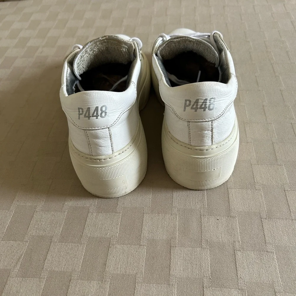 P448 Thea Perforated Platform Sneakers